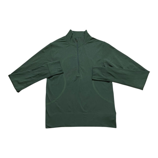 Athletic Top Ls Collar By Lululemon In Green, Size:2