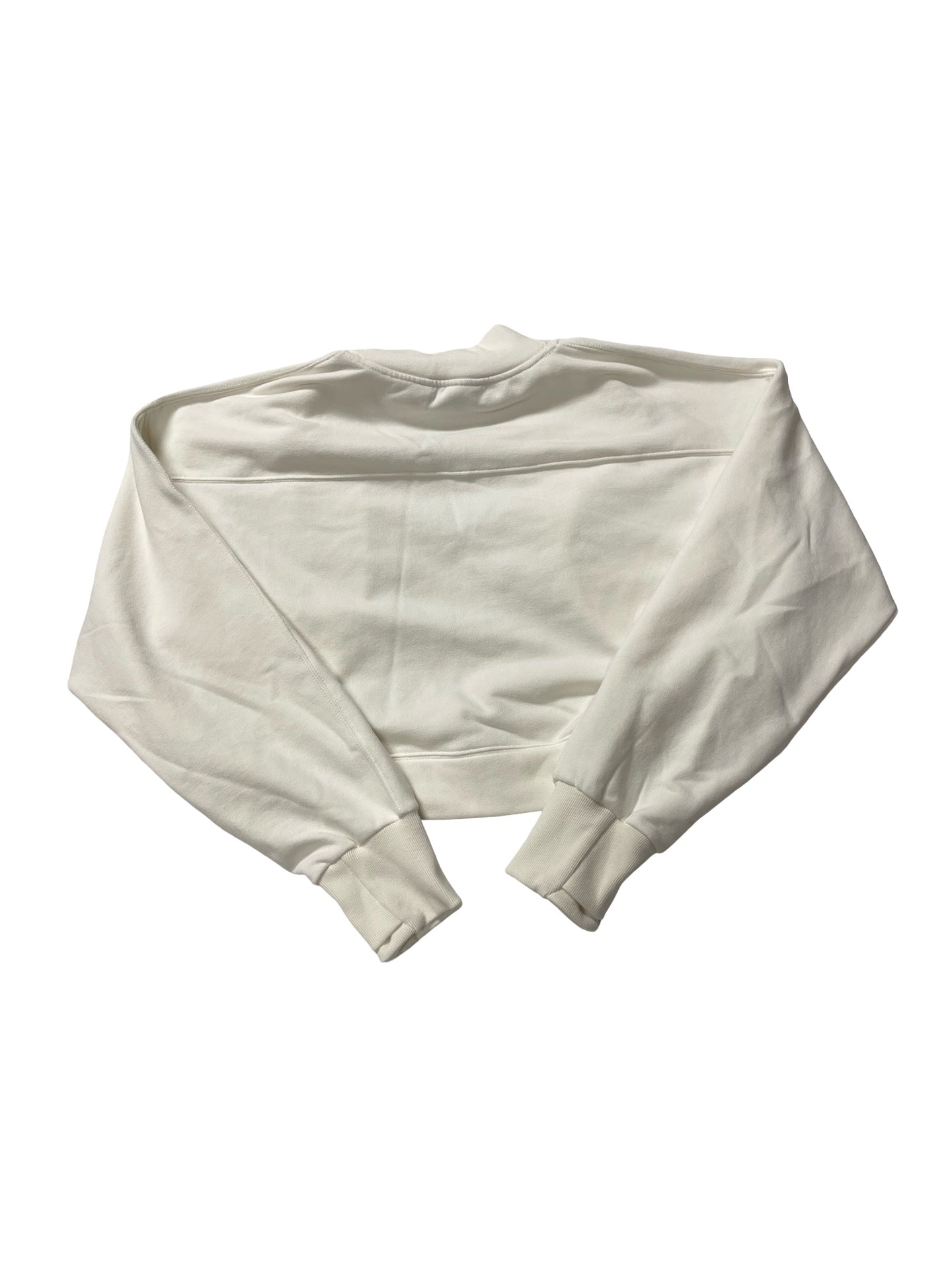 Athletic Top Ls Collar By Athleta In Cream, Size:L