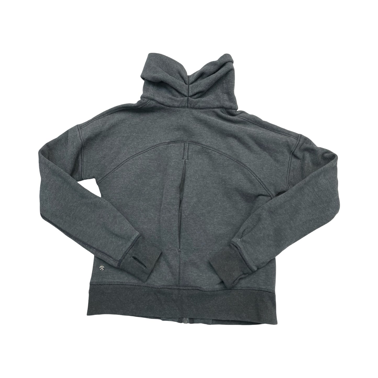 Athletic Sweatshirt Collar By Lululemon In Grey, Size:6