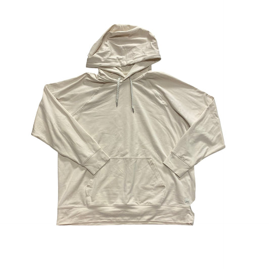 Athletic Sweatshirt Hoodie By Vuori In Cream, Size:M
