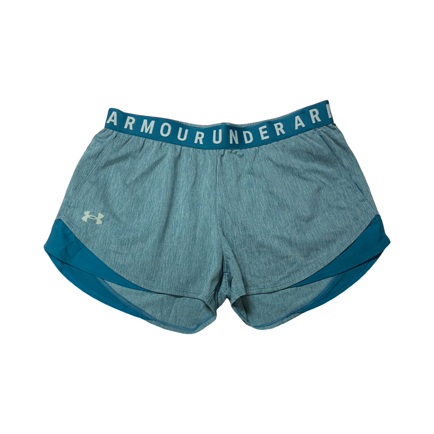 Athletic Shorts By Under Armour In Teal, Size:M