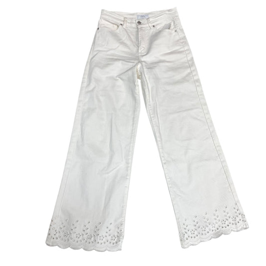 Jeans Wide Leg By Cece In White, Size:6