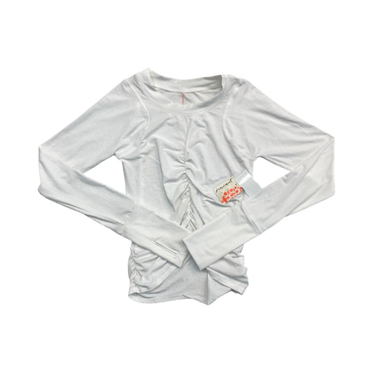 Athletic Top Ls Collar By Free People In White, Size:S