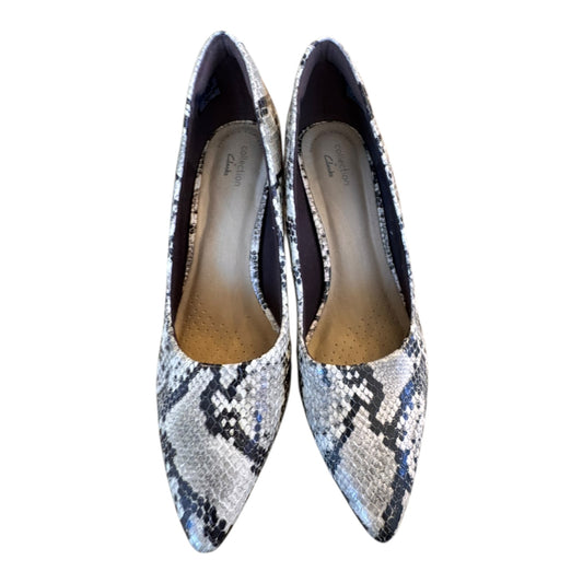 Shoes Heels Block By Clarks In Animal Print, Size:7.5