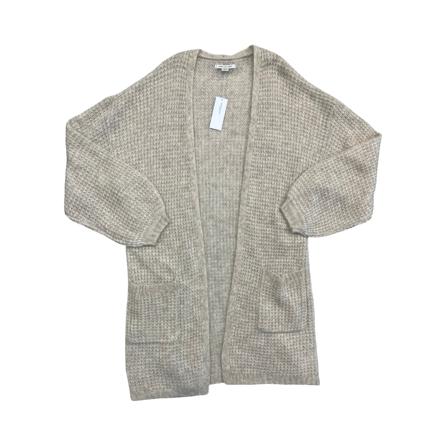 Sweater Cardigan By American Eagle In Cream, Size:S