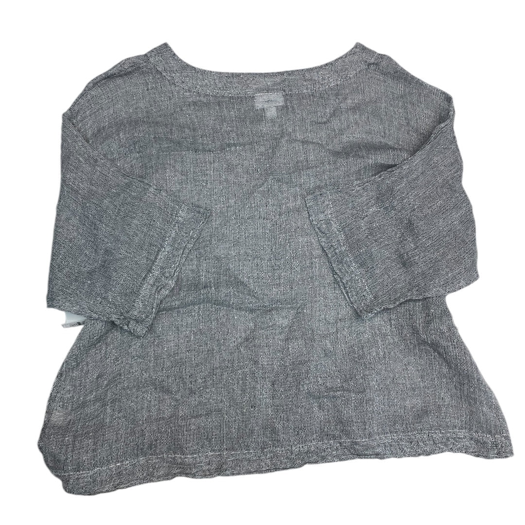 Top 3/4 Sleeve By J. Jill In Grey, Size:Xs