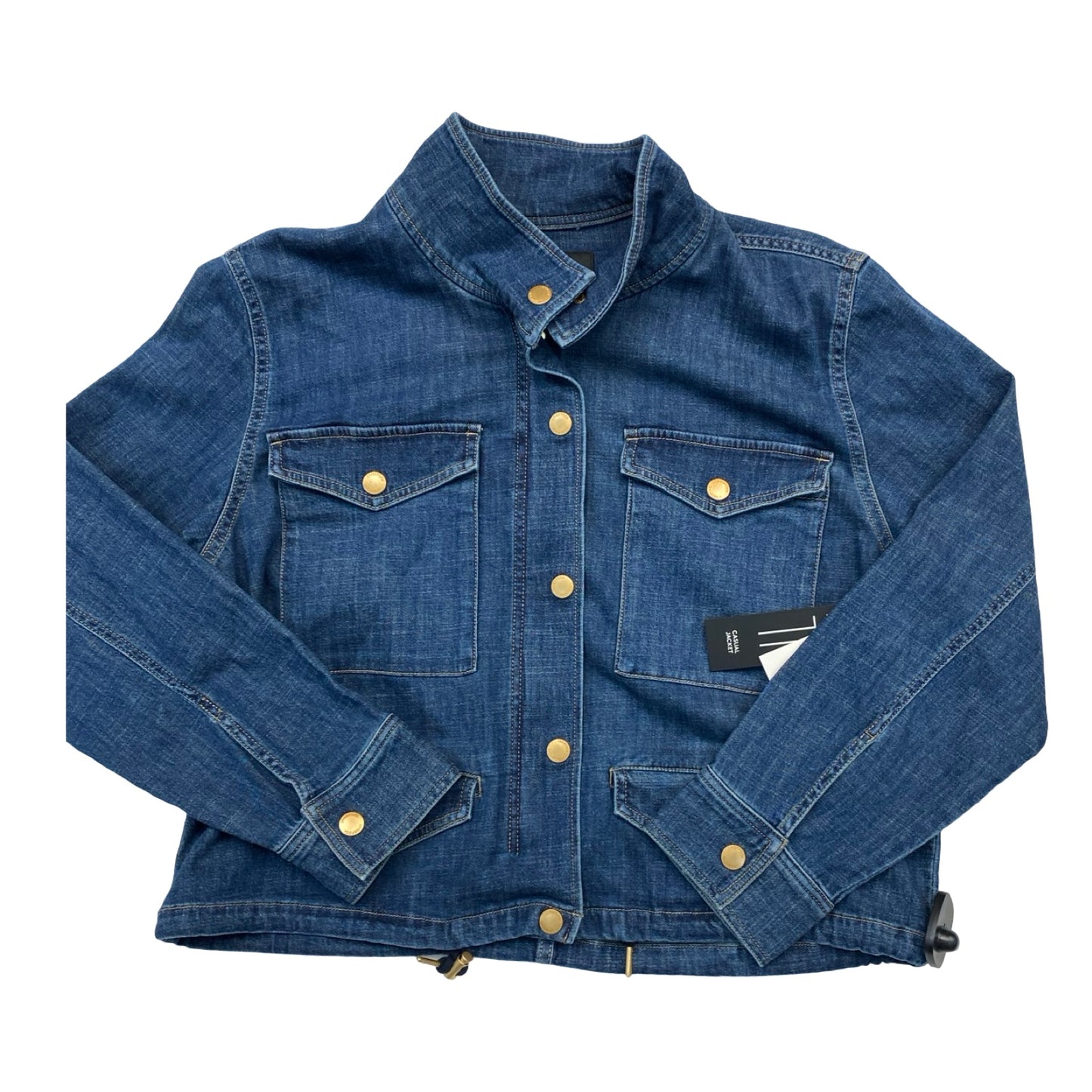 Jacket Denim By Liverpool In Blue Denim, Size:L