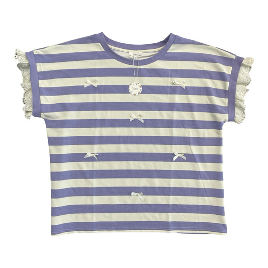 Top Ss By Oddi In Striped Pattern, Size:3X