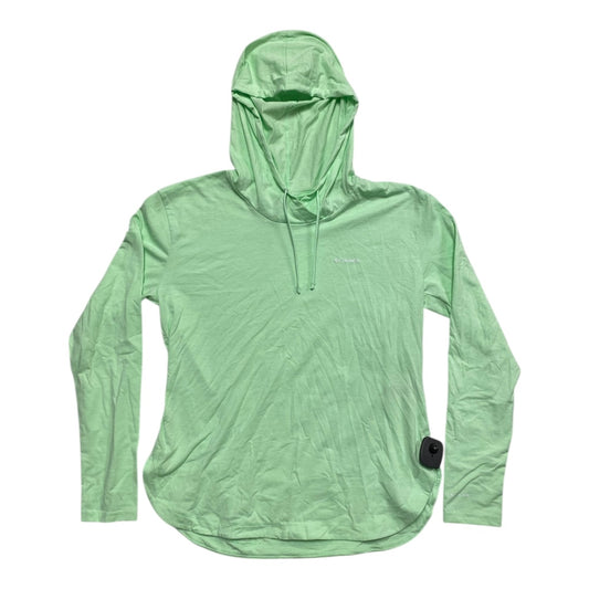 Athletic Top Ls Hoodie By Columbia In Green, Size:M