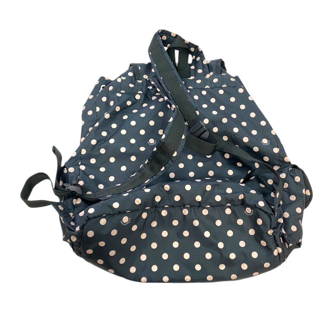 Backpack By Le Sport Sac In Polkadot Pattern, Size:Large