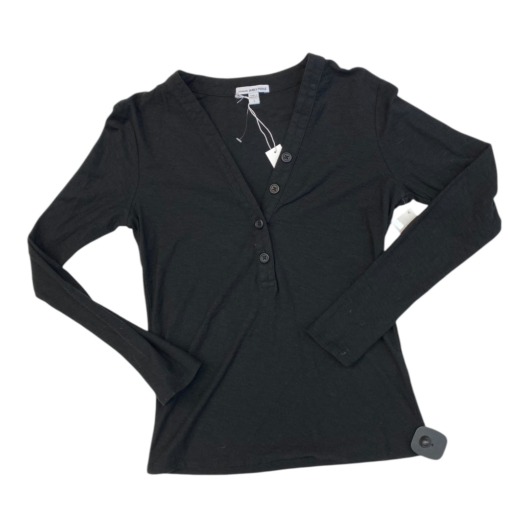 Top Ls By James Perse In Black, Size:S