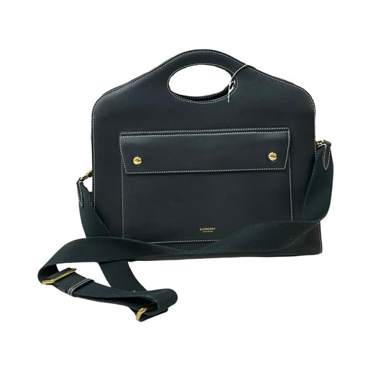 Handbag Luxury Designer By Burberry In Black, Size:Large