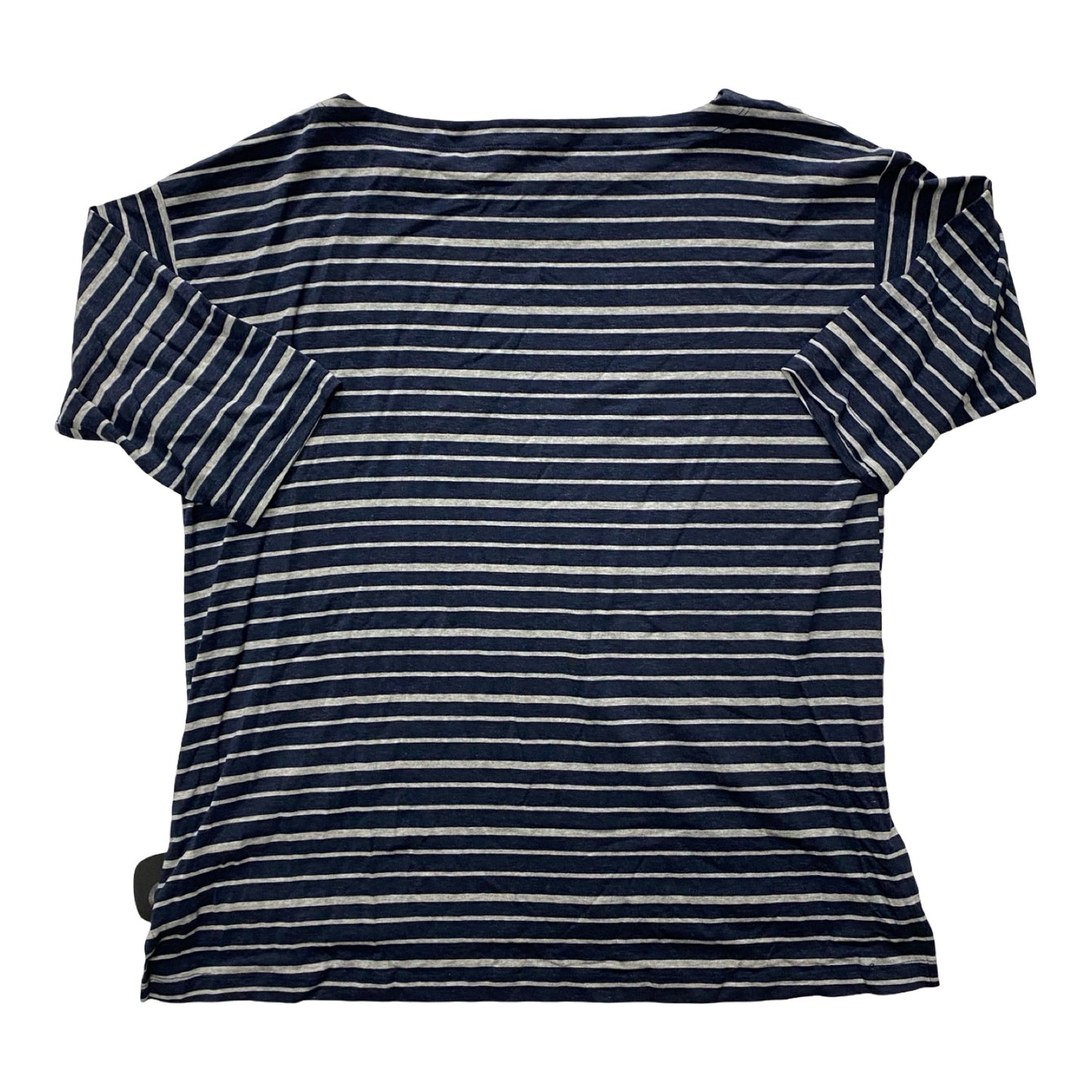 Top 3/4 Sleeve Designer By Eileen Fisher In Striped Pattern, Size:M