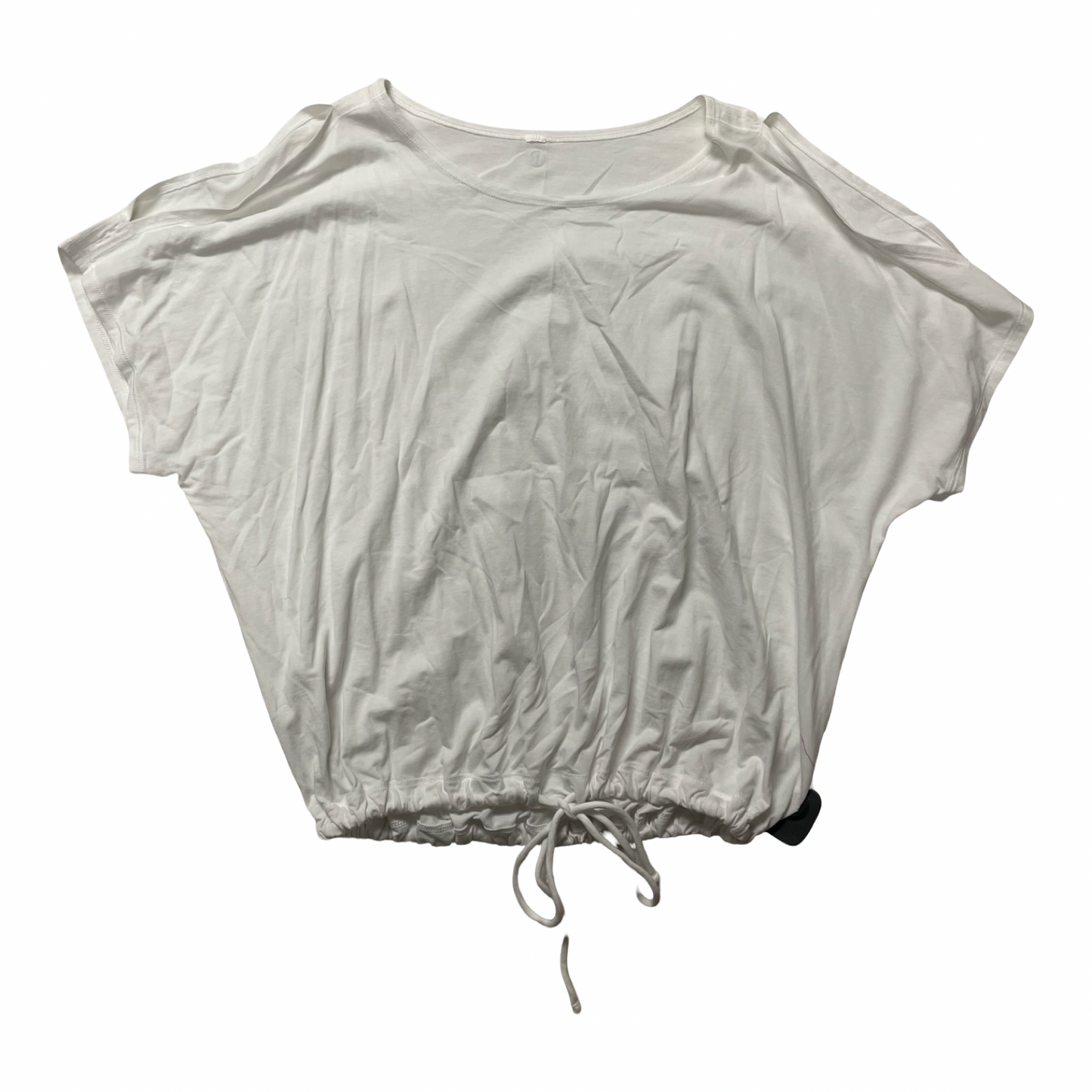 Athletic Top Ss By Lululemon In White, Size:8