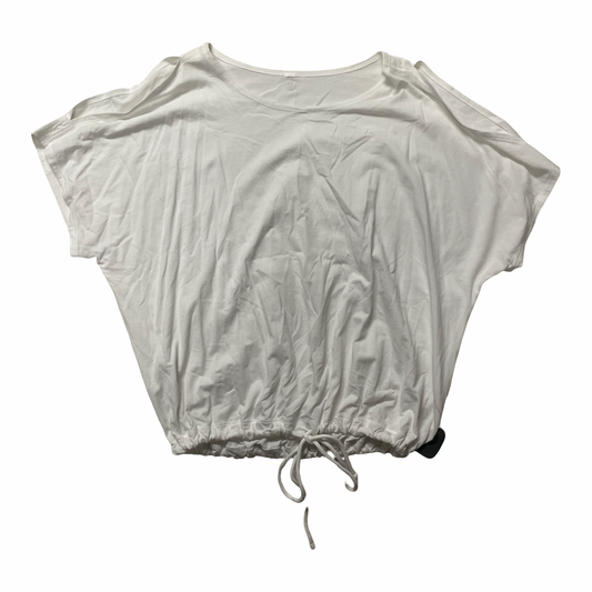 Athletic Top Ss By Lululemon In White, Size:8
