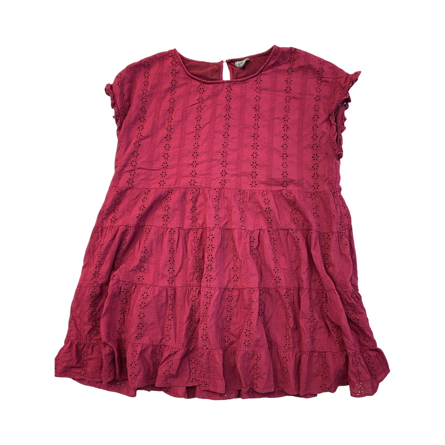 Dress Casual Short By Arula In Maroon, Size:2X