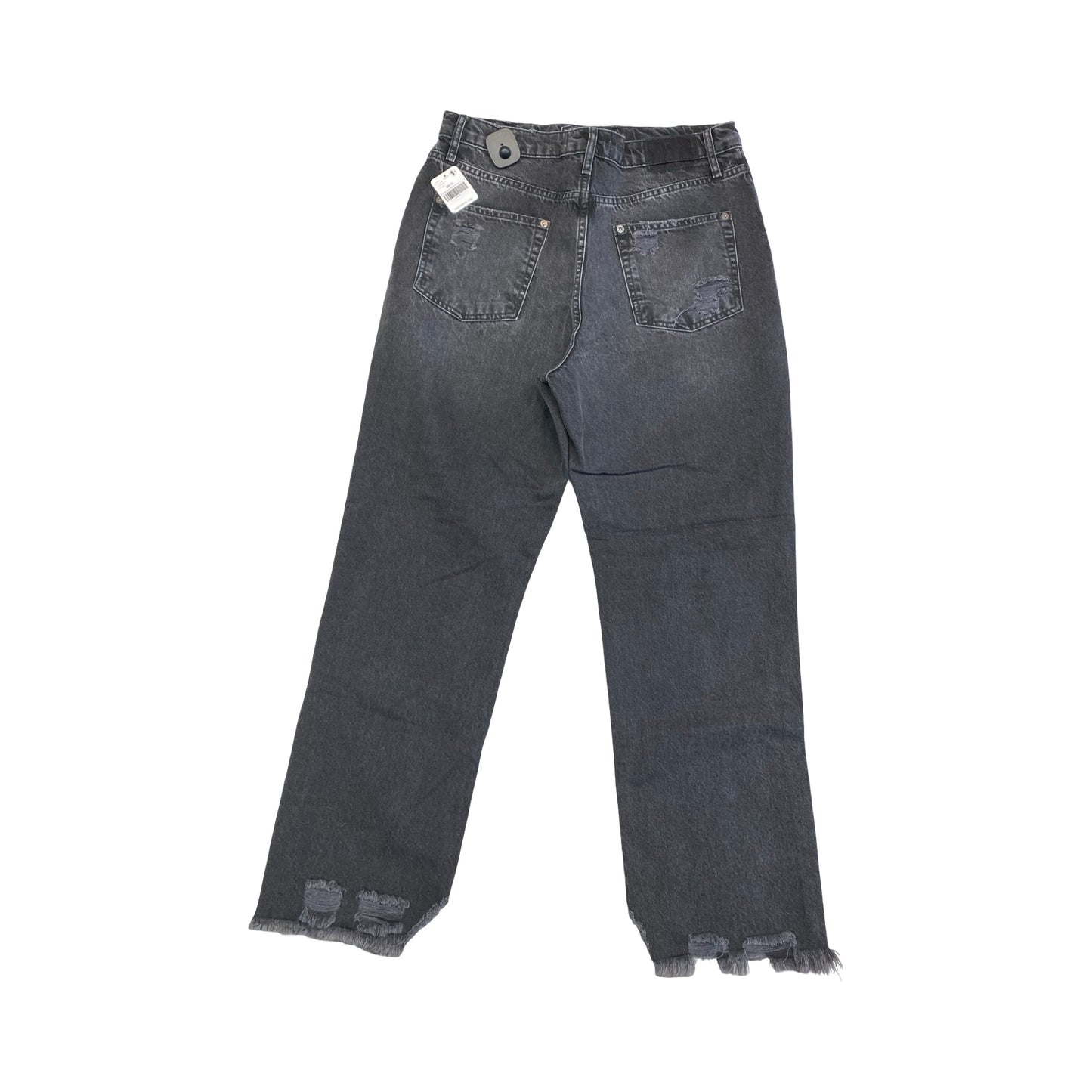 Jeans Boyfriend By Free People In Black Denim, Size:14