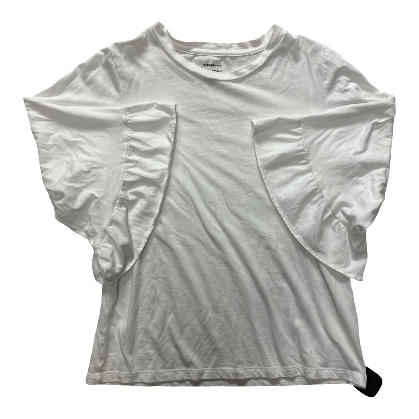 Top 3/4 Sleeve By Banana Republic In White, Size:S