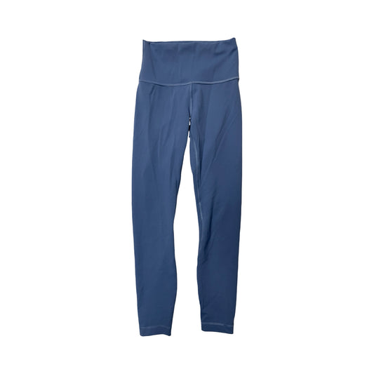 Athletic Leggings By Lululemon In Blue, Size:4