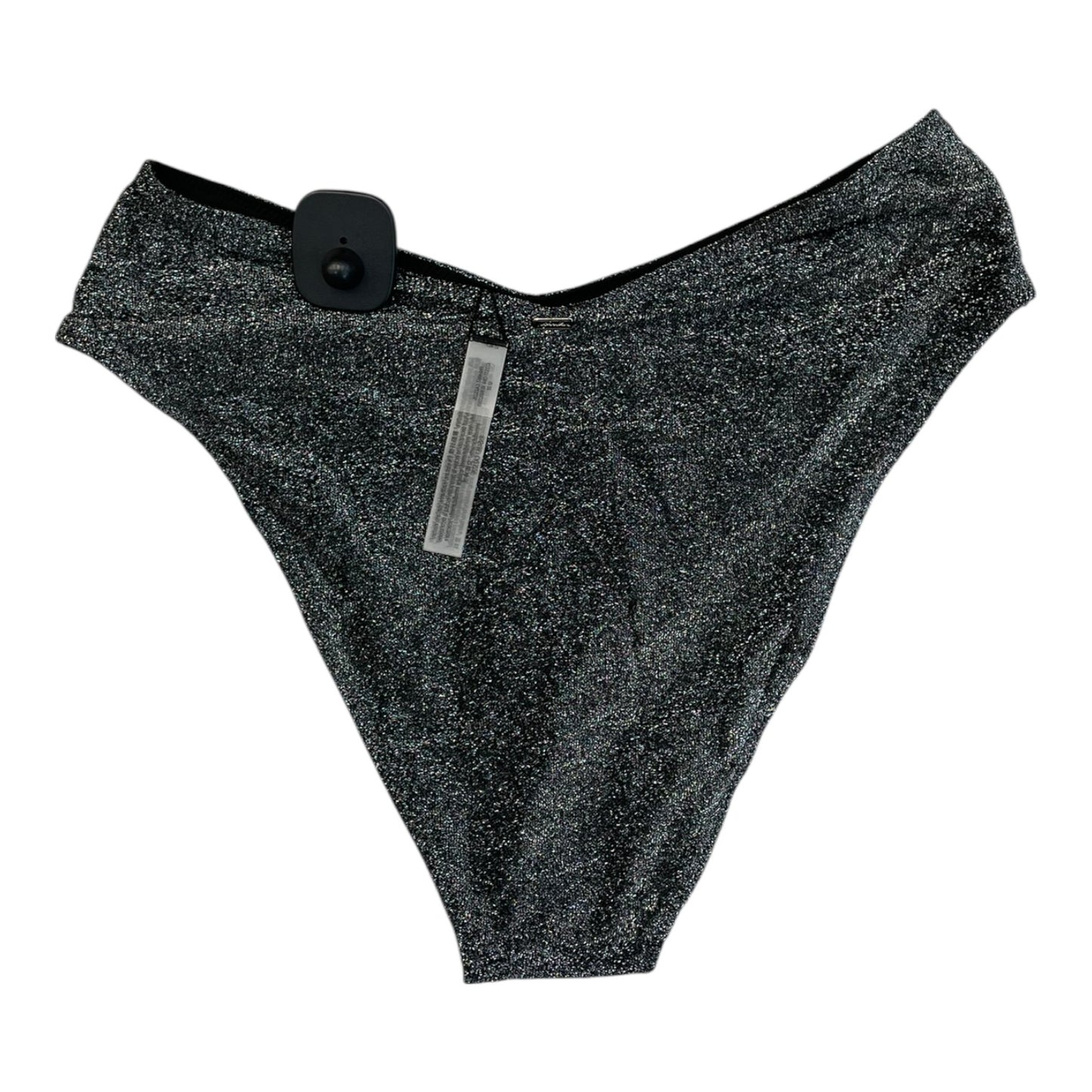 Swimsuit Bottom By Pink In Black & Silver, Size:M