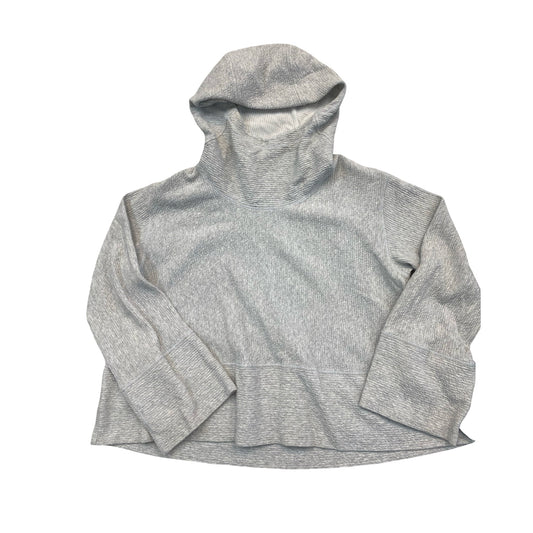 Athletic Sweatshirt Hoodie By Lululemon In Grey, Size:1X