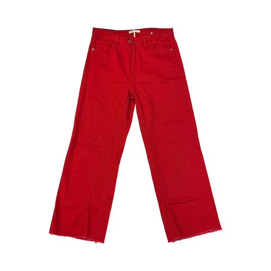 Jeans Wide Leg By Cmc In Red, Size:M