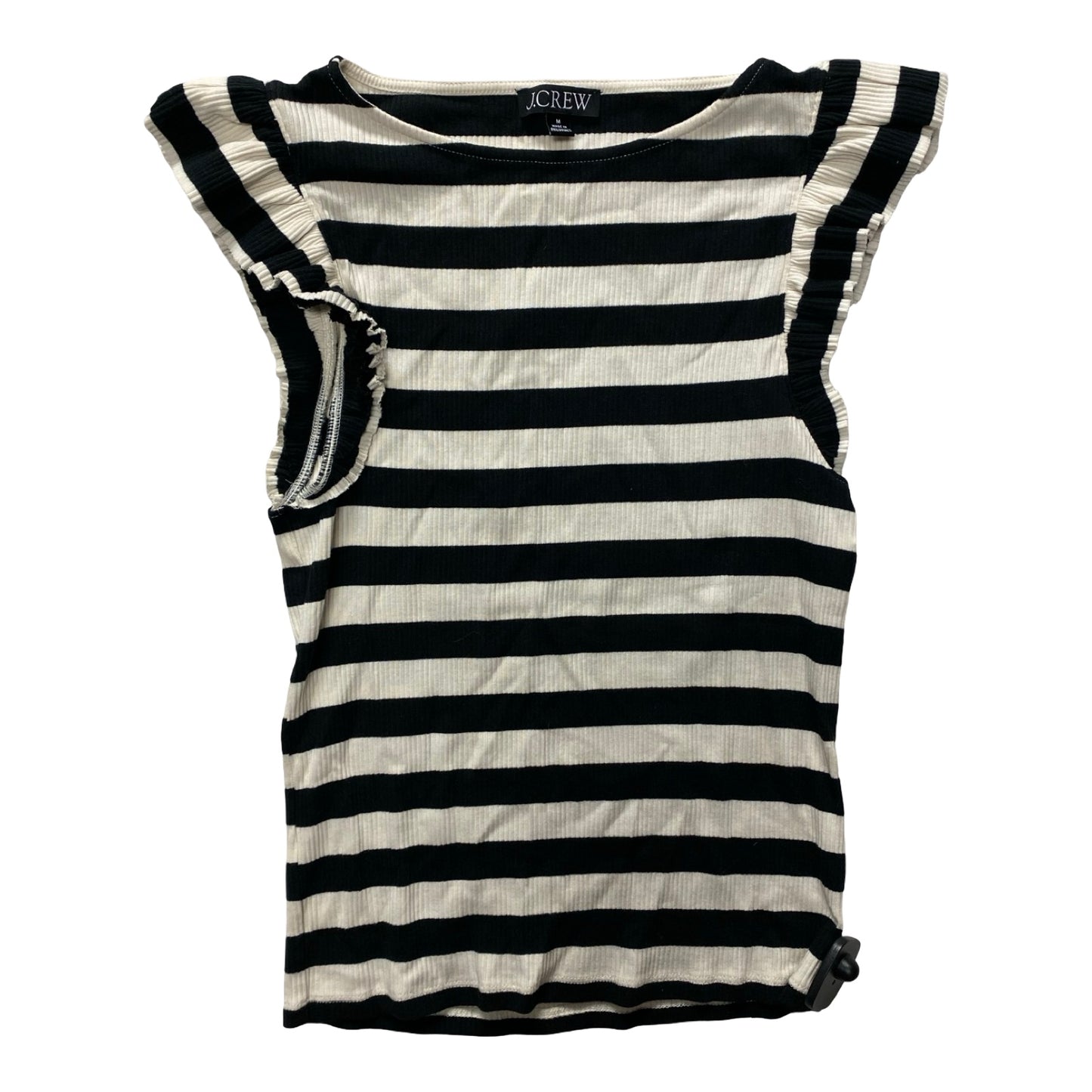 Top Sleeveless By J. Crew In Striped Pattern, Size:M