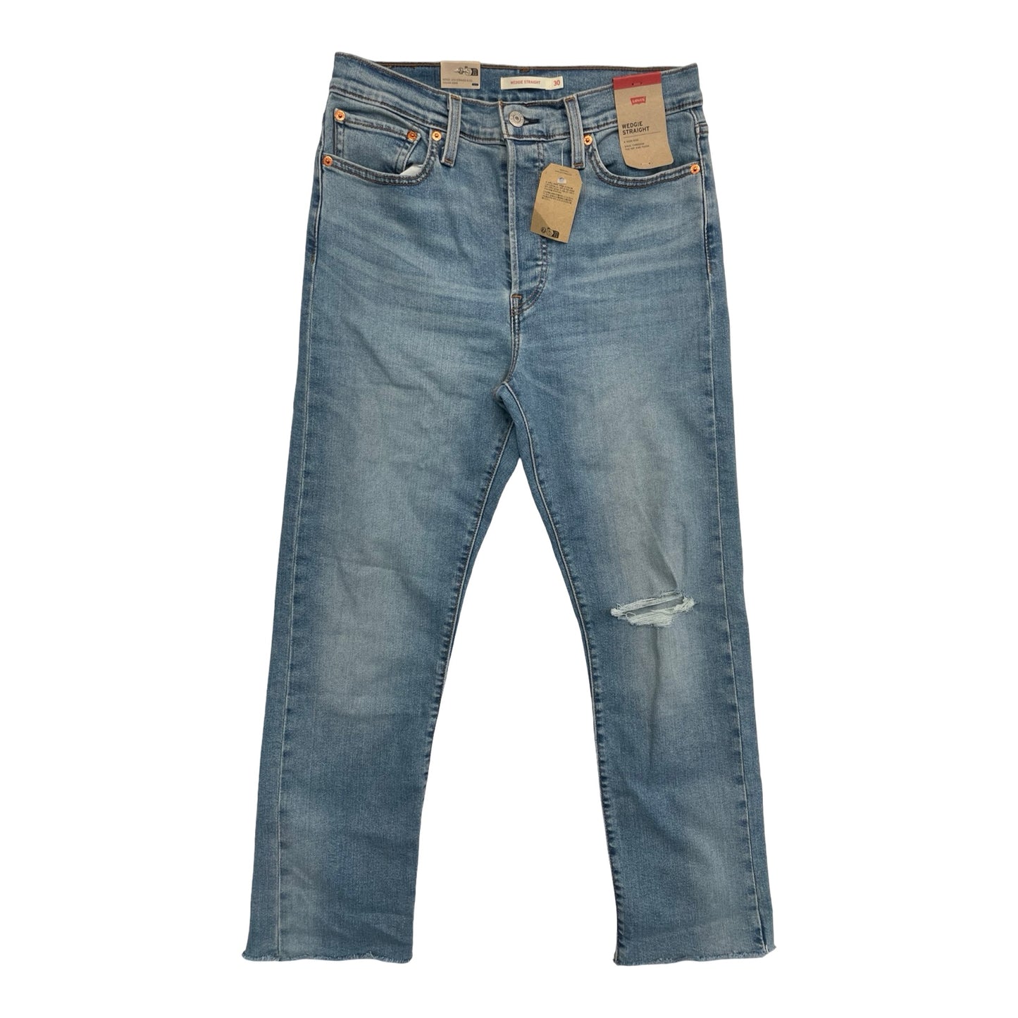 Jeans Boyfriend By Levis In Blue Denim, Size:10