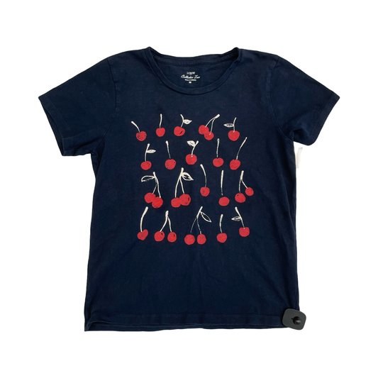 Top Ss Basic By J. Crew In Navy, Size:M