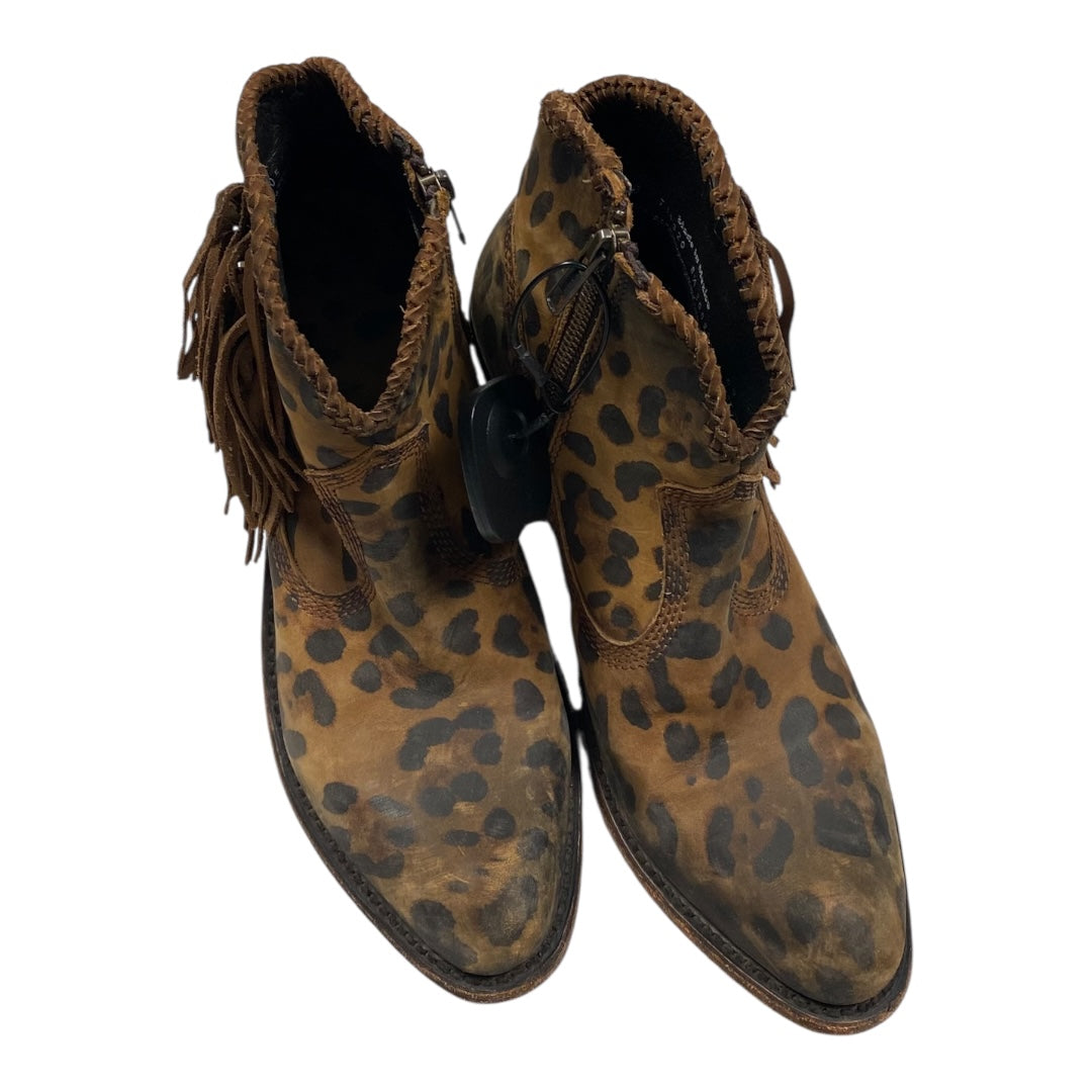 Boots Western By Clothes Mentor In Animal Print, Size:8.5