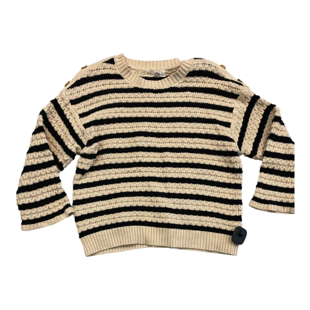 Sweater By Marled In Black & Tan, Size:L