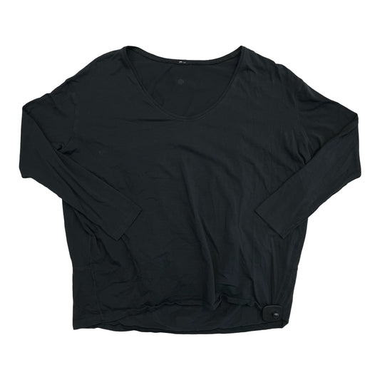 Athletic Top Ls Crewneck By Lululemon In Black, Size:6