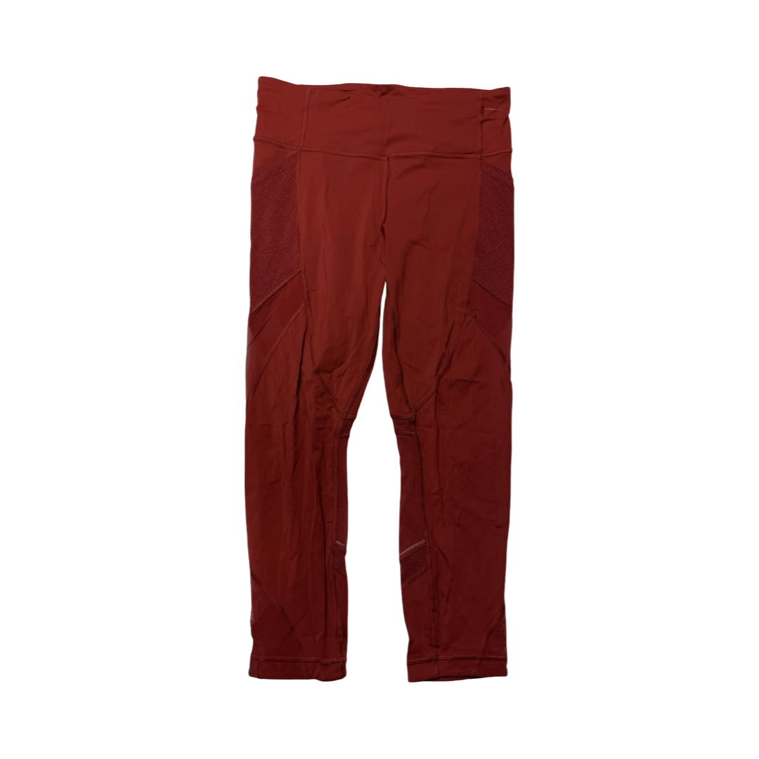Athletic Capris By Lululemon In Red, Size:10