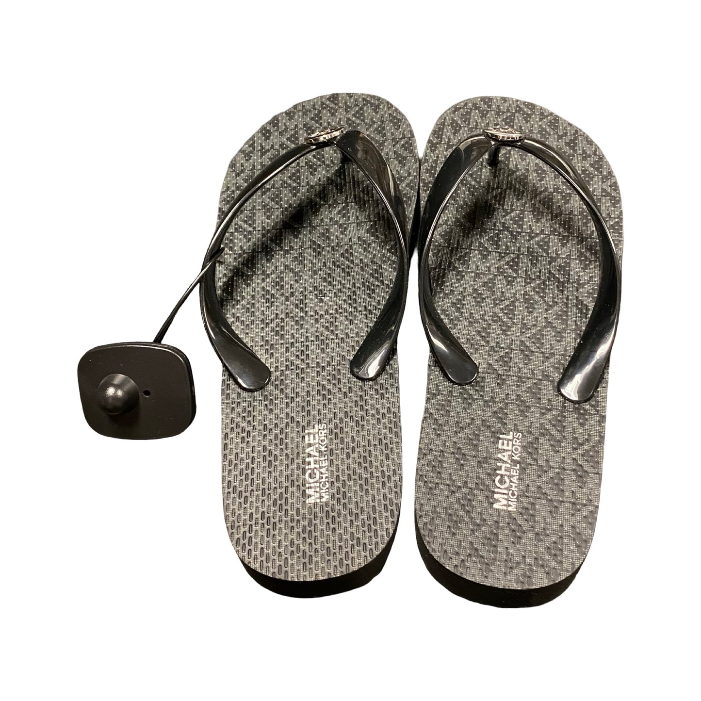 Sandals Flip Flops By Michael By Michael Kors In Black, Size:9