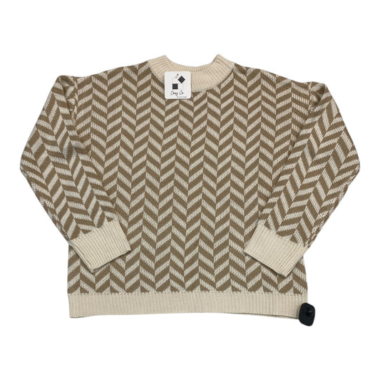 Sweater By COZY CO In Brown & Cream, Size:S