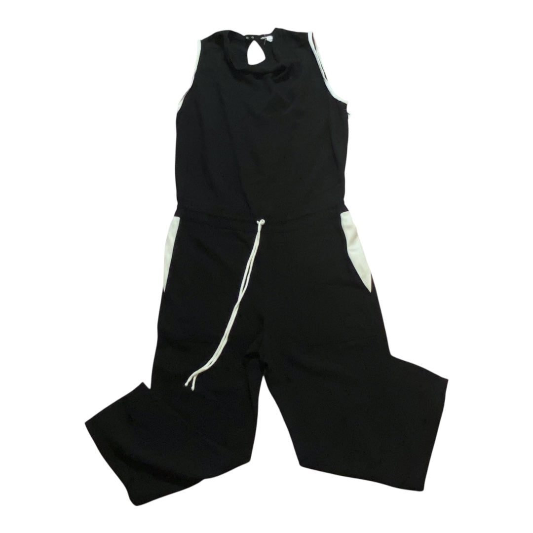 Jumpsuit Designer By Helmut Lang In Black & White, Size:4