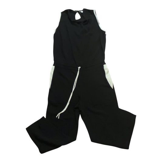 Jumpsuit Designer By Helmut Lang In Black & White, Size:4