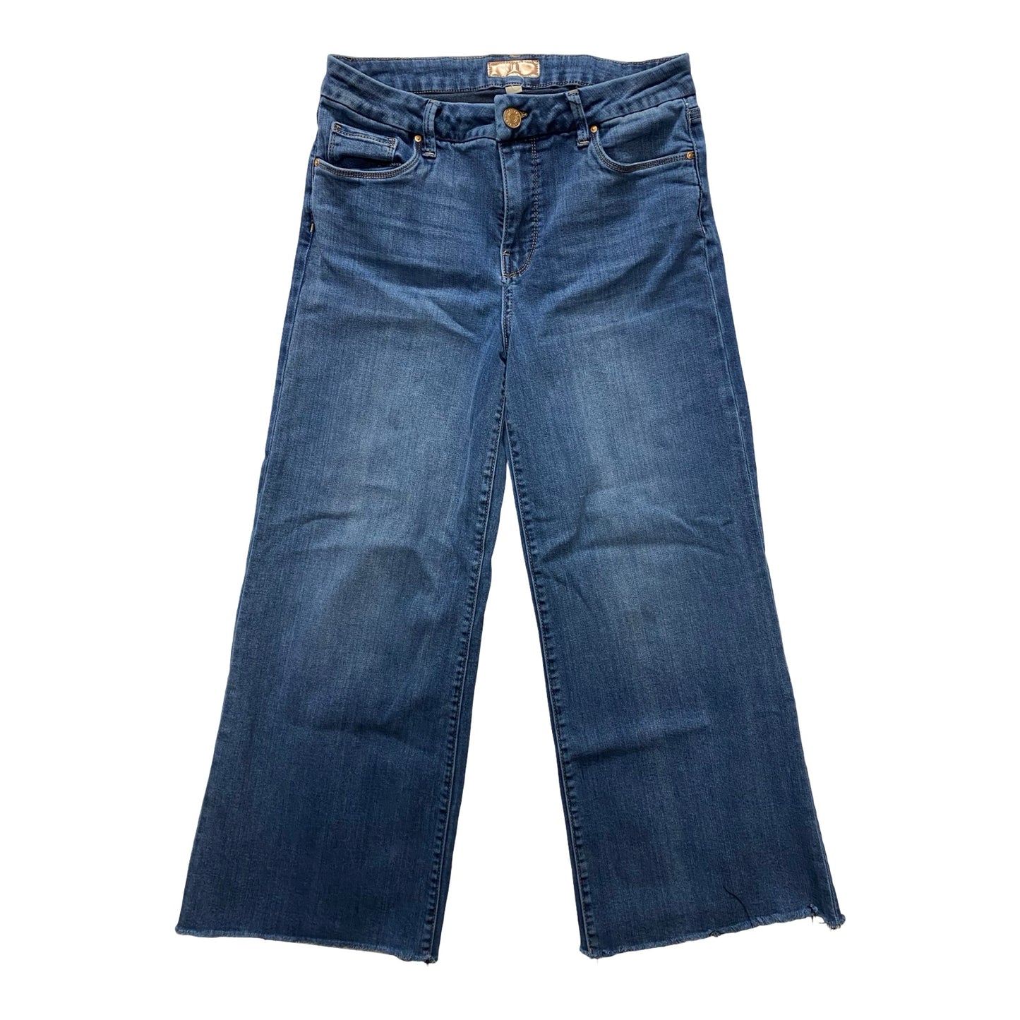 Jeans Cropped By Kut In Blue Denim, Size:8