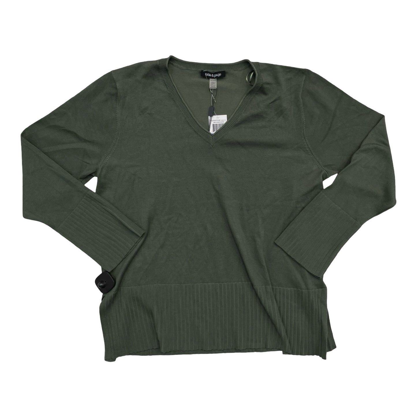 Sweater By Cable And Gauge In Green, Size:Xl