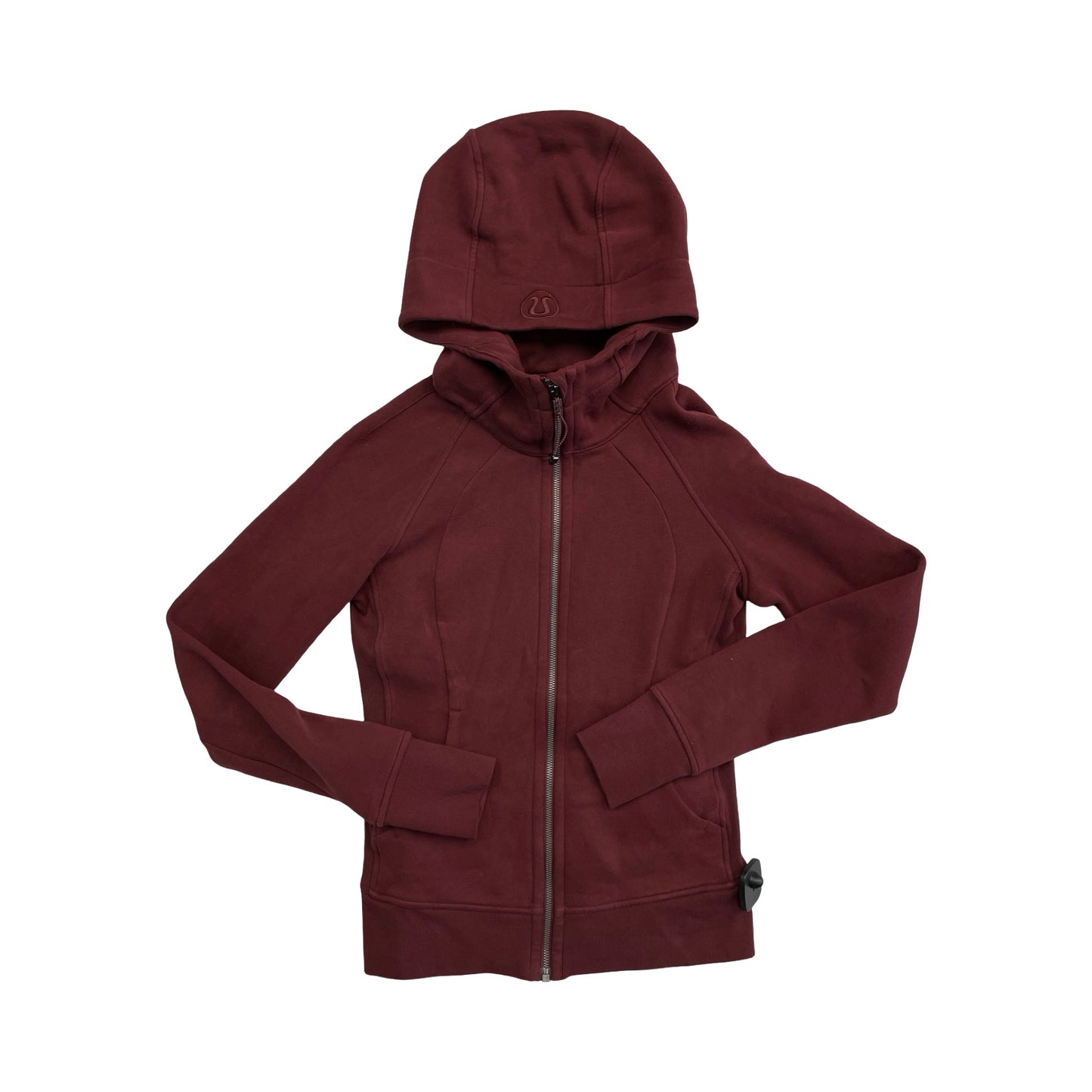 Athletic Sweatshirt Hoodie By Lululemon In Maroon, Size:4
