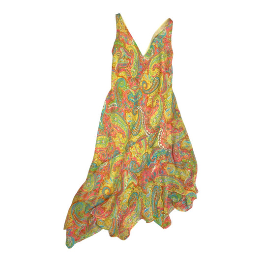 Dress Casual Maxi By Lauren By Ralph Lauren In Multi, Size:12