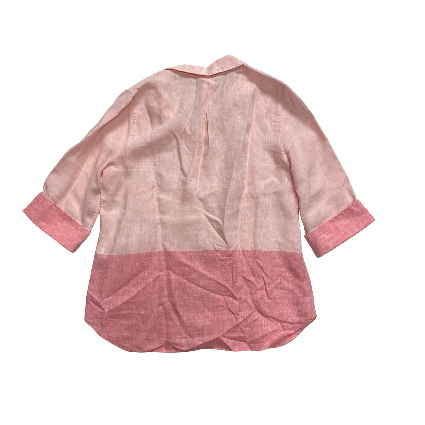 Top 3/4 Sleeve By Chicos In Pink, Size:6