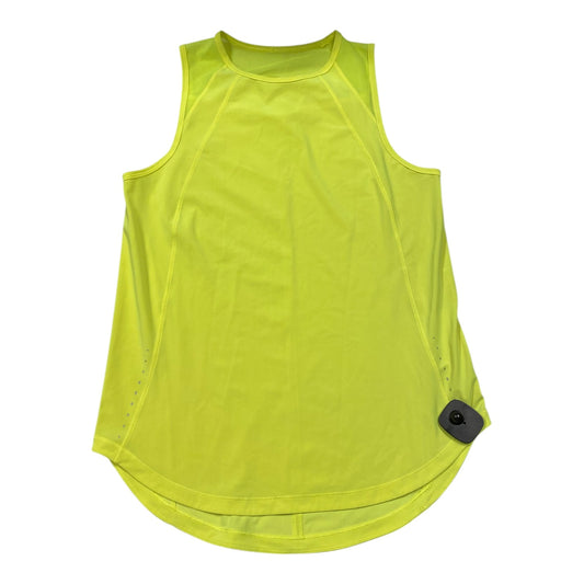 Athletic Tank Top By Lululemon In Yellow, Size:S