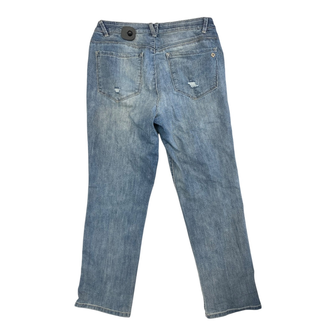 Jeans Straight By Democracy In Blue Denim, Size:10P