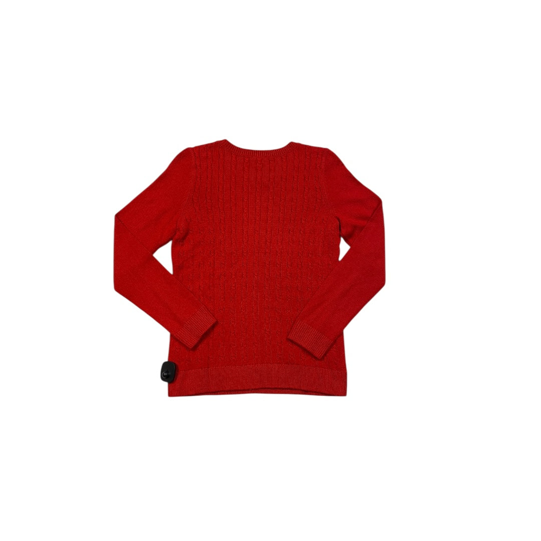 Sweater By Talbots In Red, Size:M