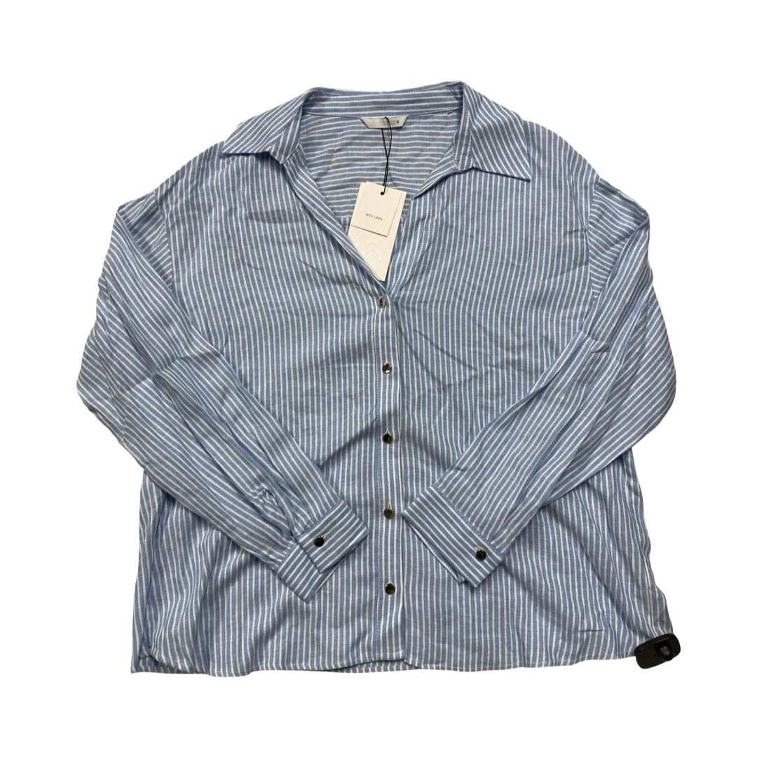 Top Ls By Zara In Blue & White, Size:S