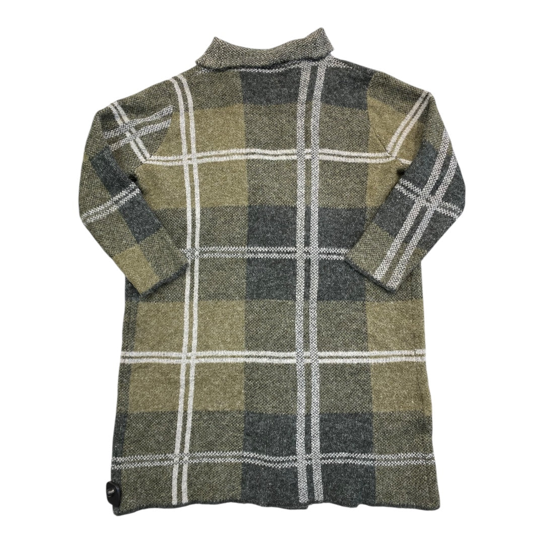 Sweater Cardigan By Joseph A. In Green, Size:L