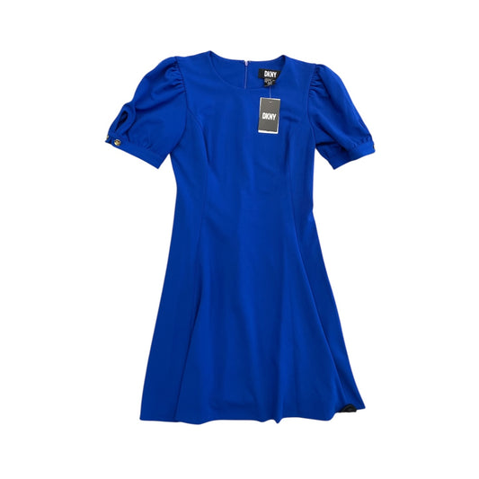 Dress Casual Midi By Dkny In Blue, Size:6
