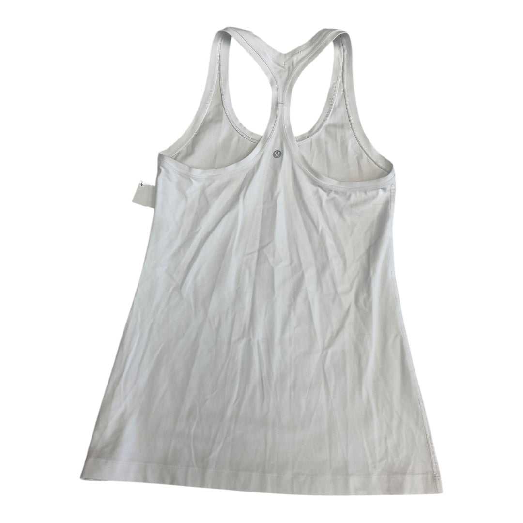 Athletic Tank Top By Lululemon In White, Size:4