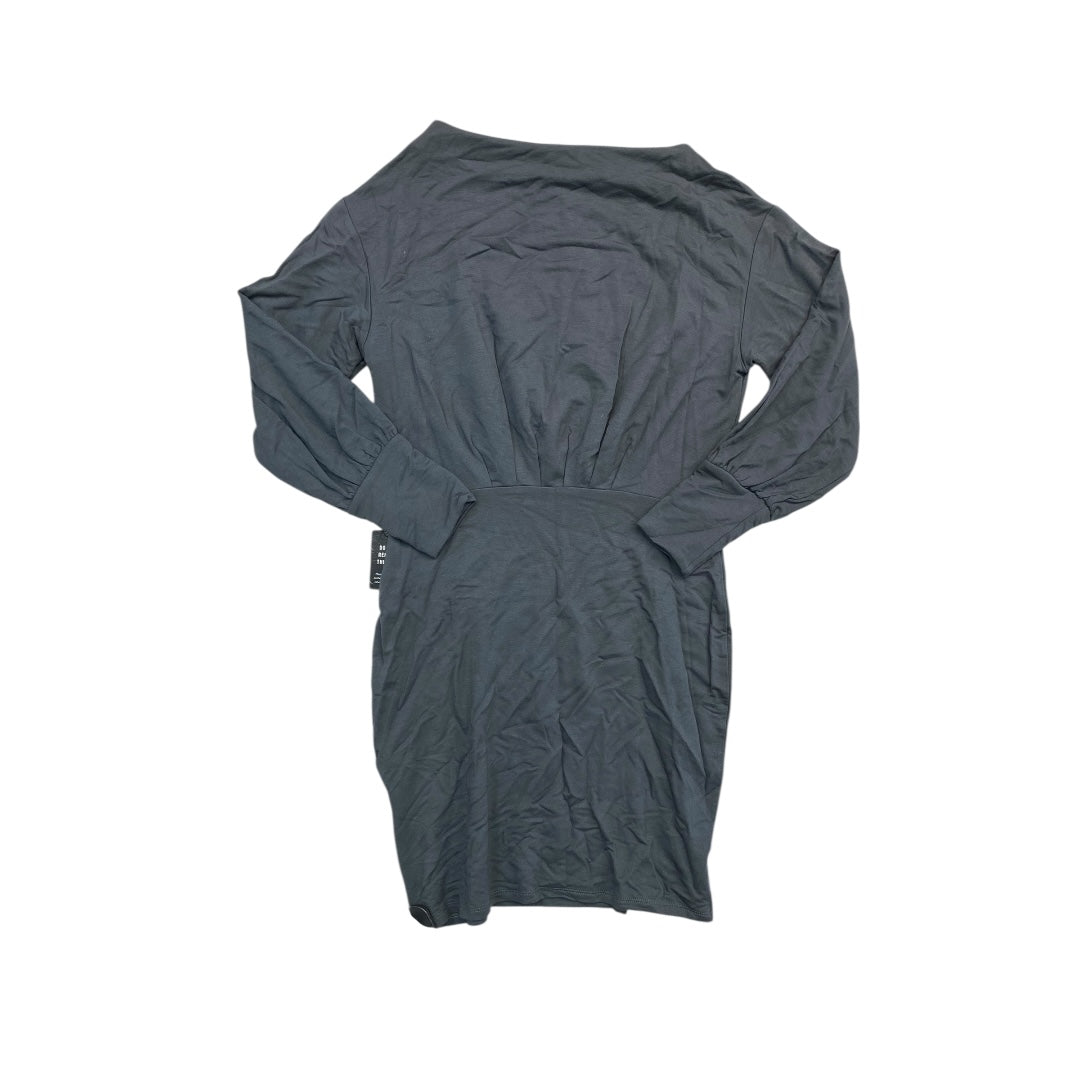 Dress Casual Midi By Express In Grey, Size:M